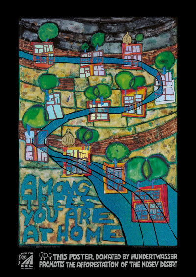 Unter Bäumen bist Du zu Hause von Friedensreich Hundertwasser